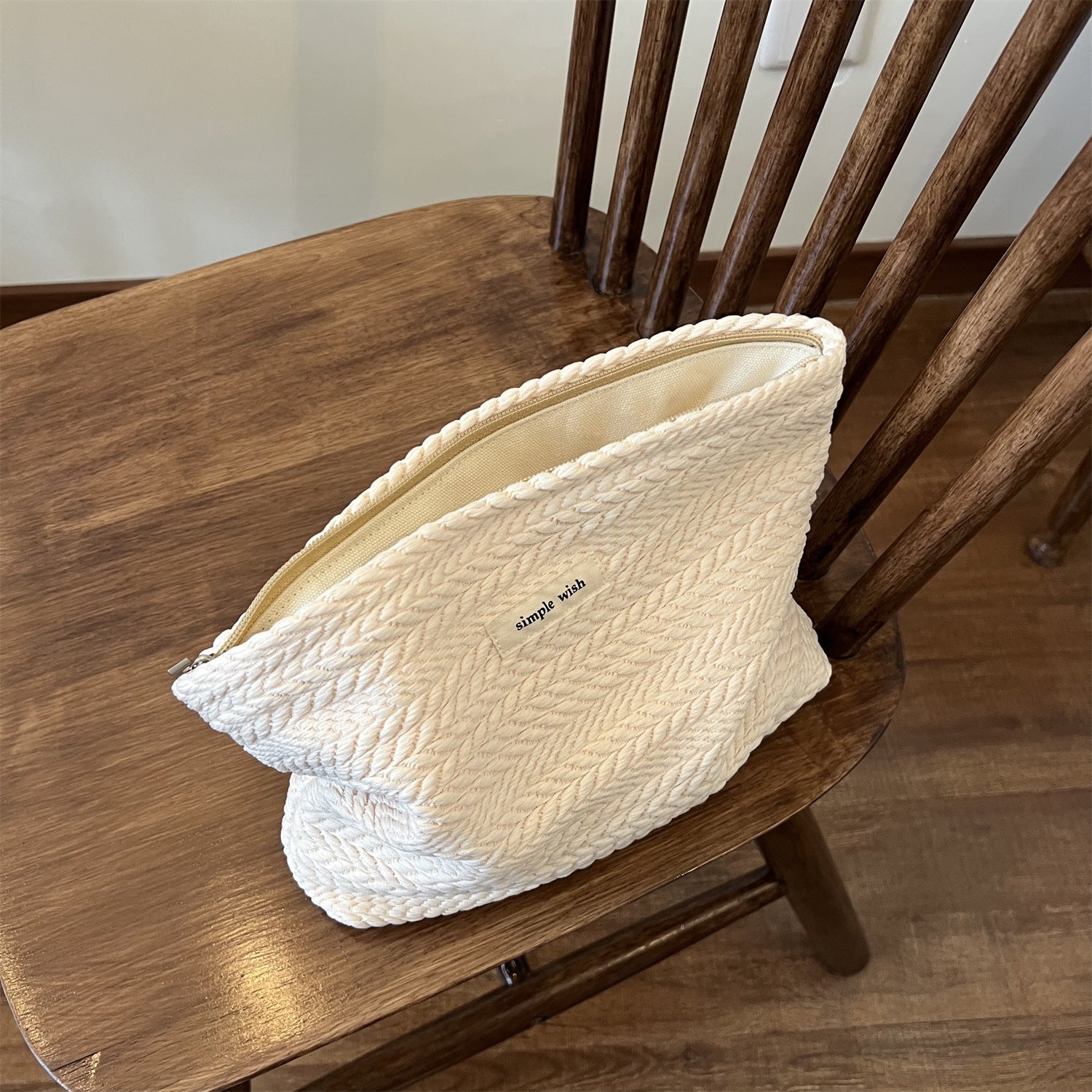 Ear Of Rice Woven Fabric Cosmetic Bag