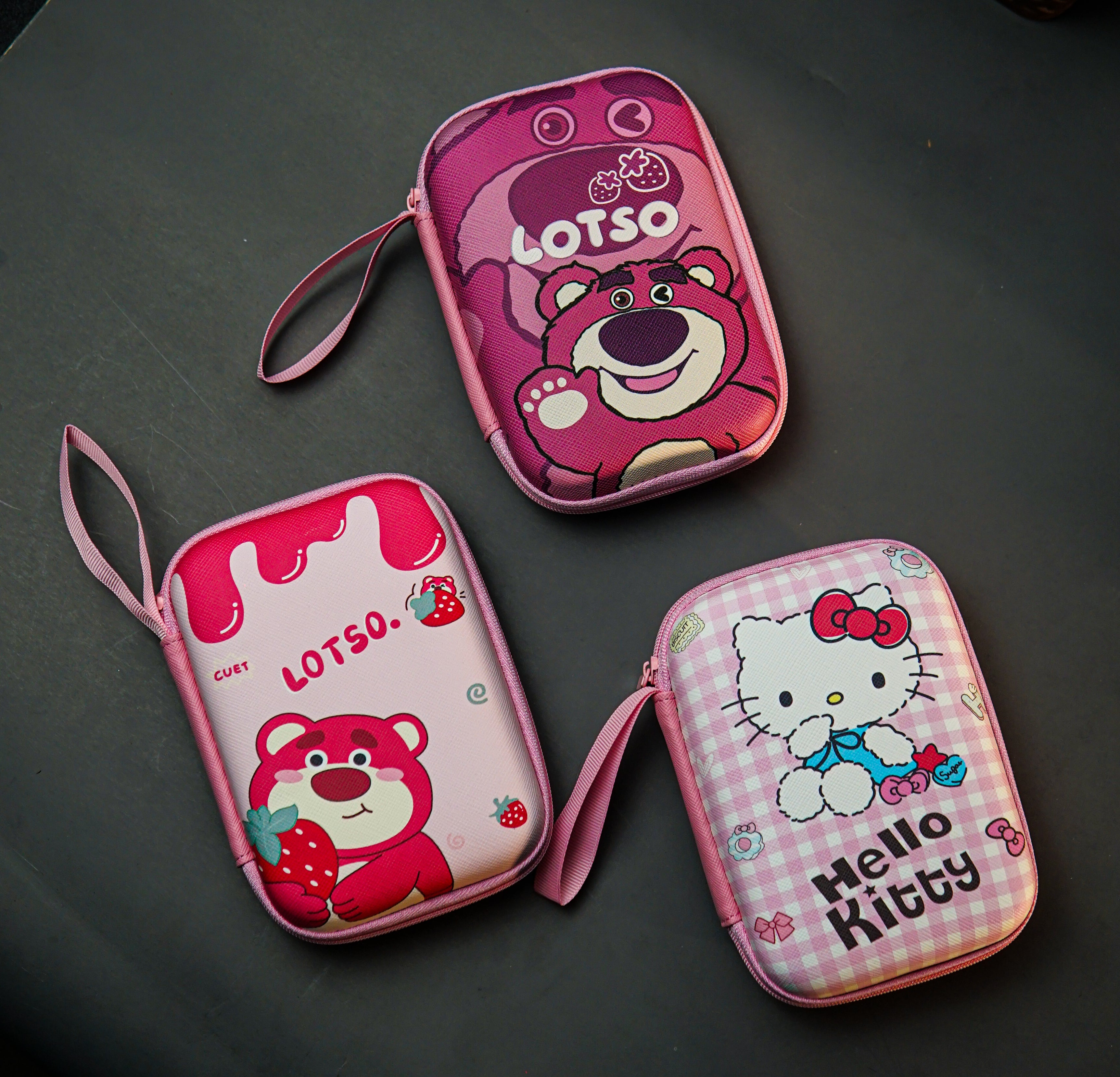 Cute Doraemon Sailor Moon Travel Organizer EVA Earphone Bag Charging Cable Storage Bag Casing Box Bag