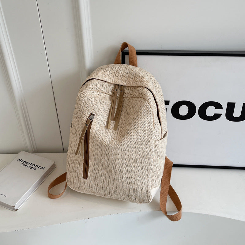 Minimalist Nylon Waterproof Schoolbag All-match Simple Leisure